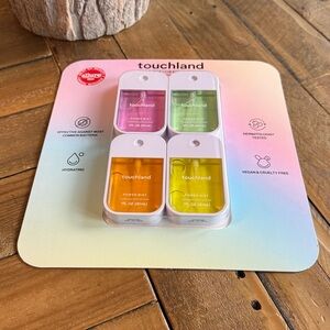 Touchland| vegan 4 pack hydrating hand sanitizer